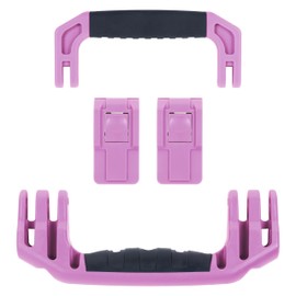 Magenta handles and push button latches set for the Pelican 1535 sized case.