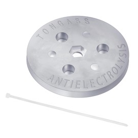 TonGass Zinc Anode Weight Anti-Electrolysis Sacrificial Anode, Galvanic Anodes for Passive Cathodic Protection Bolts Inside or Outside Skimmer Baskets Salt System Swimming Pool Must-Have