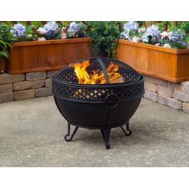 Pleasant Hearth OFW003R fire Pit, Black