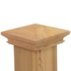 4x4 Wood Pyramid Post Caps (5-Pack) - One-Piece Miterless -