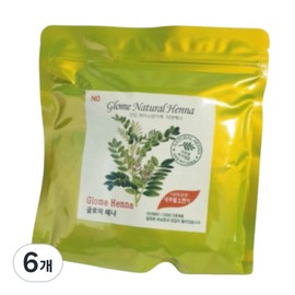 Glomi Henna Silk Flora Glomi Henna 100g, Natural Orange (Natural), 6 pcs / 글로미헤나 실크 플로라 글로미 헤나 100g, 내츄럴 오렌지 (천연), 6개