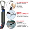 2 Feet Fender Lines Anchor Bungee Line 316 Stainless Clip