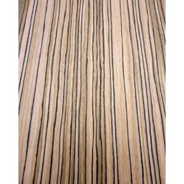 Zebrawood Composite Wood Veneer 24" x 96" with Paper Backer 1/40" Thickness