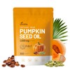 Pumpkin Seed Oil with Saw Palmetto Capsules | Cold Pressed, Pure Virgin Oil, Essential Fatty Acids & Phytosterols 300 SoftgelsSupports Hair, Urinary, Bladder & Prostate Health, Non-GMO