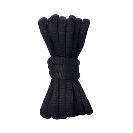 BupiMufi 9 mm Wide Strong Laces Oval Laces for Dunk 140 cm, black, 140