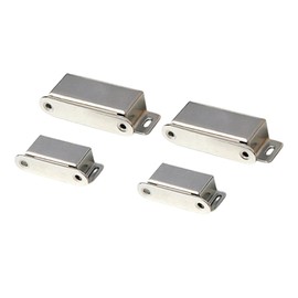 4 Pack Magnetic Door Catch Strong Stainless Steel Cabinet Magnets, Heavy Duty Cabinet Drawer Magnet Latches for Kitchen Wardrobe Closet Closure