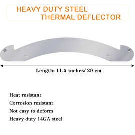Tugaizi Heat Deflector Mod for Pit Boss, Heavy-Duty Steel Heat Diffuser Plate Magnetic Thermal Deflector Air Gap Module, Enhanced Precision Temperatures, Reduced Fly Ash Pellet Dust