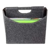 Reflects Longmont Felt Magazine Rack Magazine Rack Grey