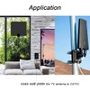 BOPLAT 1 Port Coax Cable Wall Plate Glossy Black -