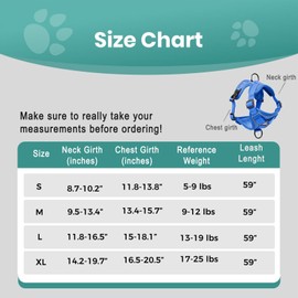 Tiagoboo Cat Harness and Leash Set,Escape Proof Adjustable Soft Lightweight Kittens Vest Harnesses with Reflective Strips for Small Medium Large Cats,Walking Travel cat Harness Outdoor