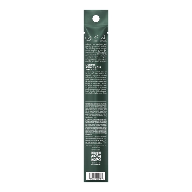 e.l.f. Smoky Kohl Eyeliner, Eye Pencil For Creating Long-Lasting, Bold,