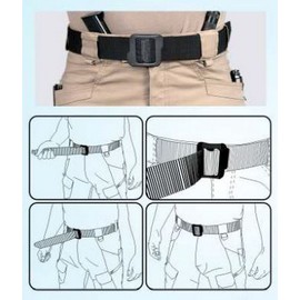 Tactical Scorpion Gear 1.5 inch Riggers Double Layer Webbing Nylon Duty Mens Gun Belt - Color and Size Choices