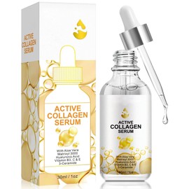 Advanced Collagen and Vitamin C Serum for Face - Enhances Skin Contour, Amplifies Collagen, Hydrates and Strengthens - Skincare Elixir for Women and Men - 30ml