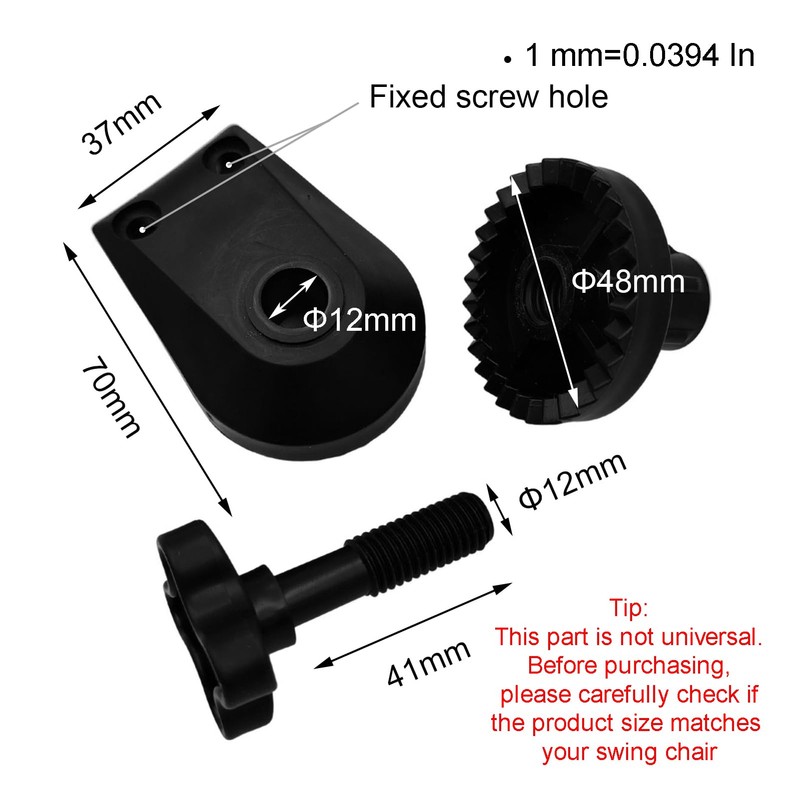 Timyrimy Garden Swing Plastic Fittings (SPF004) to Attach Canopy Frame