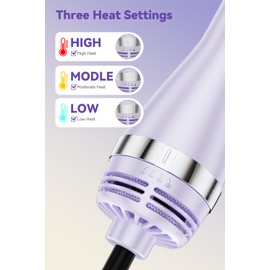 WINBBY Hair Dryer Brush, Blow Dryer Brush - 1400W Hot Hair Brush Styler, One-Step Volumizer - 4 in 1 Brush Blow Dryer with Negative Ion, 3 Heat Settings for Frizz-Free Styling