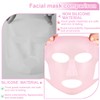 3 Stück Gesichtsmasken Abdeckung, Wiederverwendbare Silikon-Gesichtsmaske, 3D Maske Silikon Gesichtsdampf