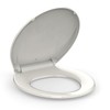 Toilet Seat, Round Toilet Seat with Quick-Release And Quick-Attach, Plastic