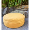 Organic Zafu Meditation Cushion - Buckwheat Yoga Pouf Bolster -