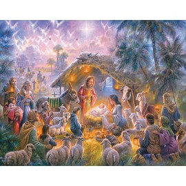 Light of the World Advent Calendar (Countdown to Christmas) with Nativity Story by Vermont Christmas Company
