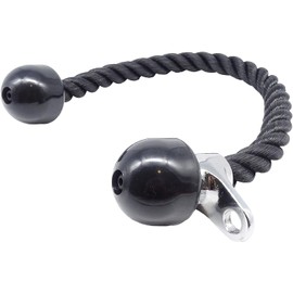 Rayline Triceps Rope 01 Biceps Rope with Swivel - Approx. 67 cm Length - Sturdy Nylon Design - Secure Grip - Training Fitness Bodybuilding Gymnastics Aerobics Strength Training