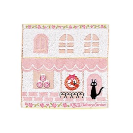 Maru Shin Ghibli Mini Hand Towel, Kiki's Delivery Service, 100% Cotton, Character Goods, Gift, Present, Birthday, Mother's Day, Street Corner, 1005054000
