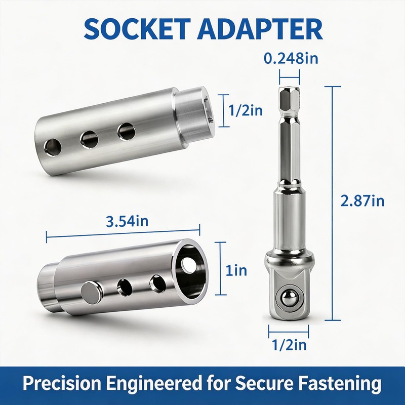 Moalaok Trailer Jack Drill Adapter Compatible with 1 Inch Jack