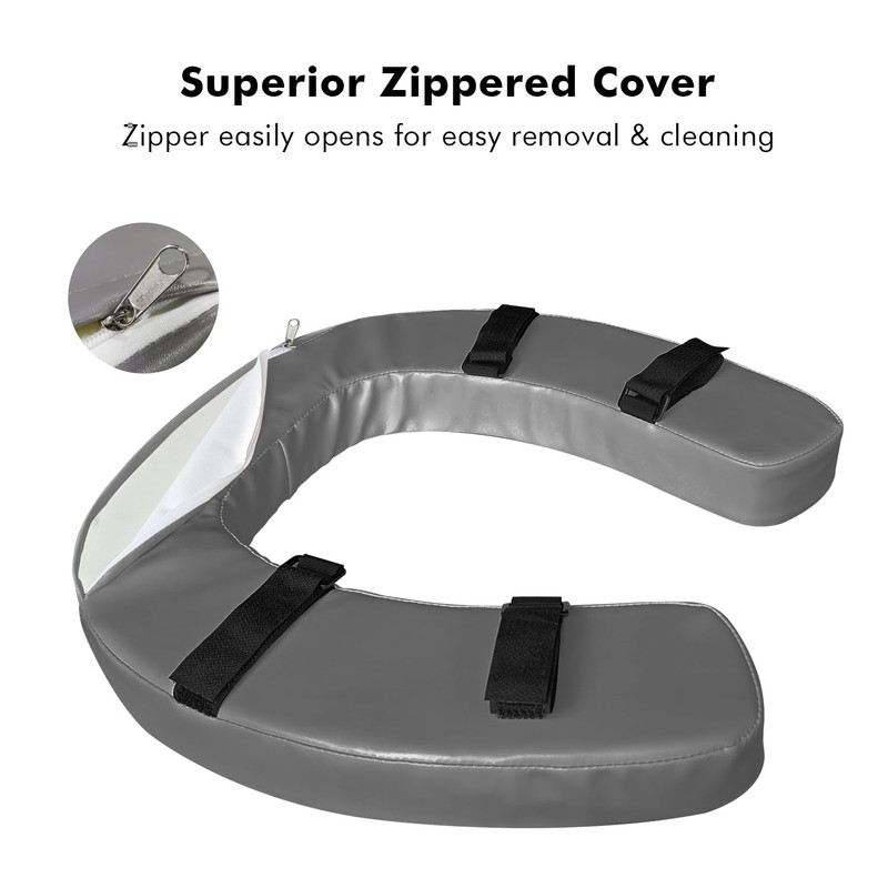 Toilet Seat Cushion with 2-inch High-Density Foam,Toilet Seat Riser-Suitable for
