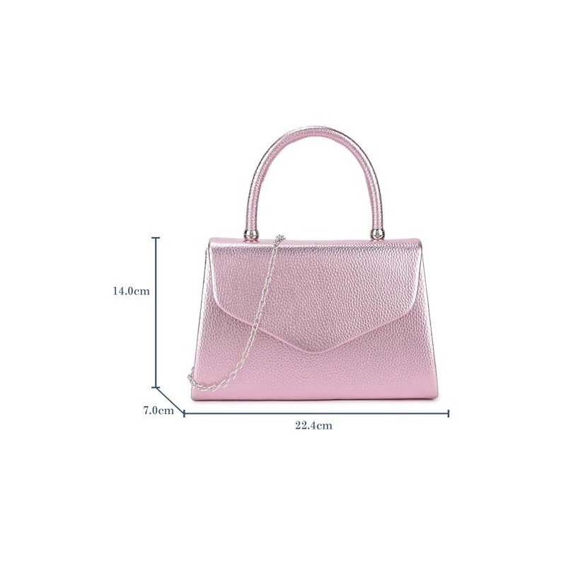 Faux Leather Plain Tote Style Top Handle Bridal Prom Wedding