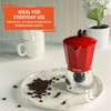 IMUSA USA Red Aluminum Stovetop 6-cup Classic Italian and Cuban