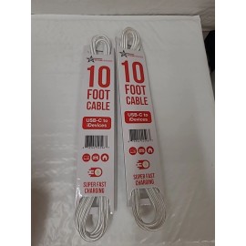 StarMaker Two StarMaker Cable USB-C to iDevices Fast Charging 10'