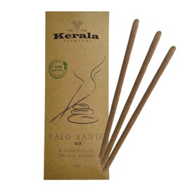 Palo Santo Incense Wood Mix 8 Pieces - Palo Santo Incense Sticks - Set 2 x Copal, 2 x Vanilla, 2 x Sandalwood, 2 x Palo Santo - Natural Palo Santo Incense Sticks - Palo Santo Wood