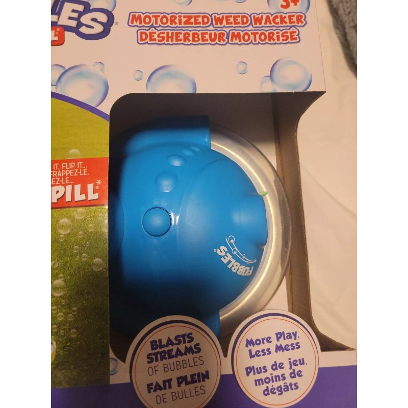 Fubbles NEW NWT no-spill motorized weed walker kids bubble blower