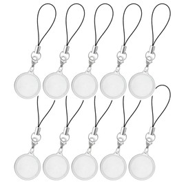 [EBISU Design] Hamepachi Strap, Round, 1.0 inches (25 mm), Photo Keychain, Logo, Name Tag, Nameplate, Made in Japan, Acrylic