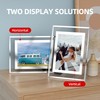 Komimaci 4x6 Picture Frames - Glass Photo Frame for Tabletop/Desktop