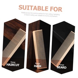 FOMIYES Metal Hair Comb for Salon and Beard Styling Anti-static Zinc Alloy Hairdressing Tool for Hair Cutting and Detangling Lightweight and Ergonomic Design