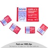 Dohe - Nickel Plated Paper Clips (Pack of 1000) -