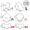 6 Pieces Cookie Molds, Stainless Steel Cutter Molds, DIY Baking