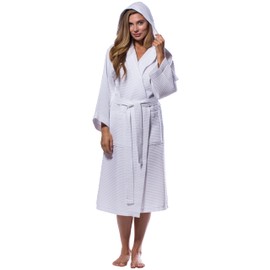 Turquaz Lightweight Full-Length Robes For Women Waffle Kimono Bathrobe - Soft, Fast-Drying, Long-Lasting Cotton Blend Unisex