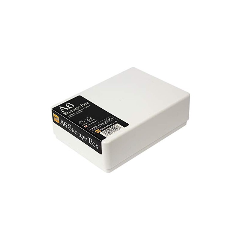 WestonBoxes A6 Plastic Craft Storage Boxes for Art Supplies, Paper