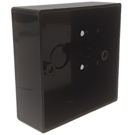 Black Electrical Surface Patress Box (1 Gang)