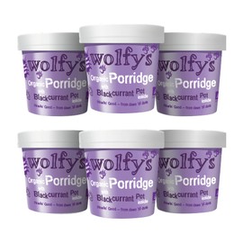 Wolfys Wolfy's Organic Porridge with Blackcurrant Jam (90g) (Packof 6)