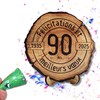 DARO Design - Wooden Disc - 90 Years - Size