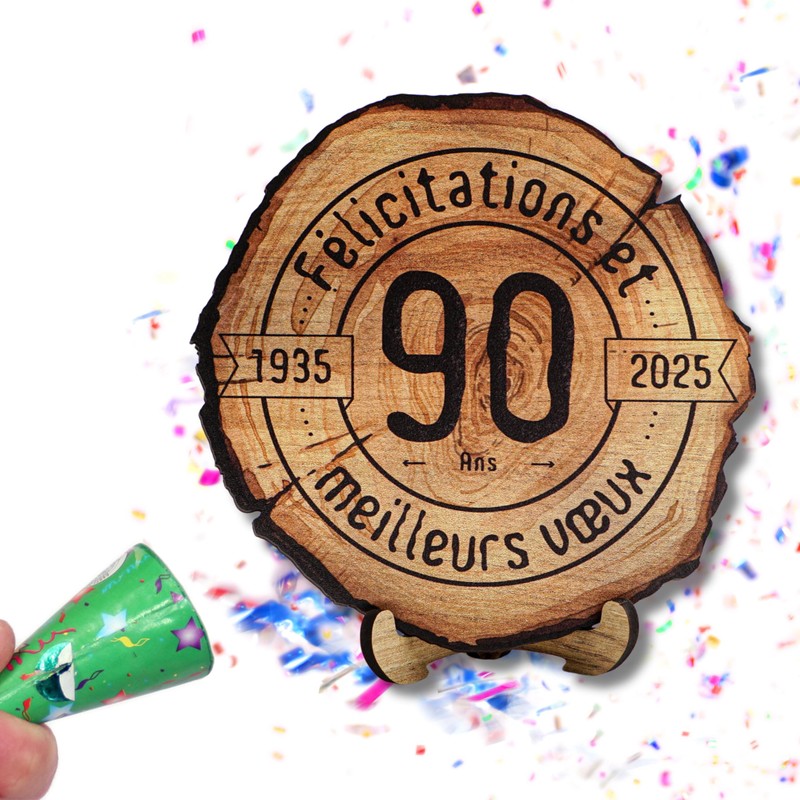 DARO Design - Wooden Disc - 90 Years - Size