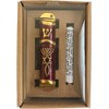 Holy Land Market Messianic Seal Mezuzah Golden case - 4.1