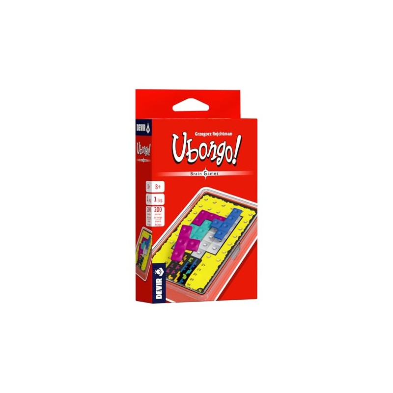 Devir Ubongo Brain Games Engineer Game, Solitaire and Travel Game,