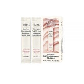 Breath 37 degrees Sum37 Bubble Tox Mask Microactive Pink Vitamin Pore Moisturizing 4ml / 숨37 버블톡스 마스크 마이크로액티브 핑크 비타민 모공 촉촉 4ml X 14개입