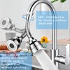CLKE Universal Brass Kitchen Faucet 172 mm Extension Tap 360°