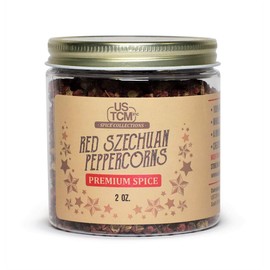 USTCM Whole Red Szechuan Peppercorns Premium Spice 100% Natural (2oz)