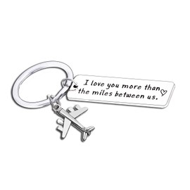 Long Distance Relationship Gifts Keyring Couple Keychain Boyfriend Girlfriend Gifts Anniversary Valentine's Day Gifts Going Away Gifts for Husband Wife