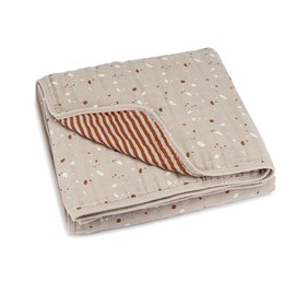 Parker Baby Muslin Blanket | 100% Soft Cotton Toddler Quilt & Baby Muslin Swaddle | Gender Neutral Design 47" x 47" Blanket